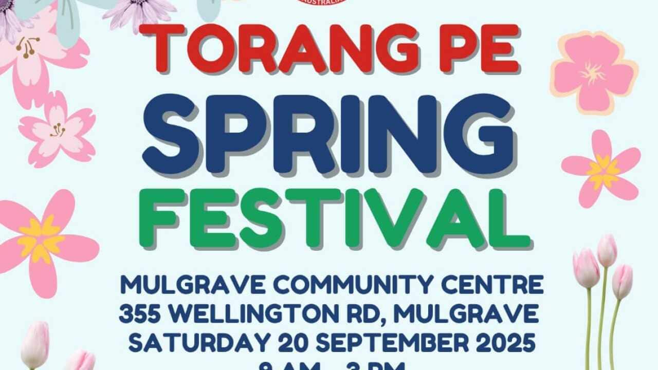 Official flyer of Torang Pe Spring Festival, Melbourne 20 Sep 2025. Courtesy:  World Kawanua Australia.
