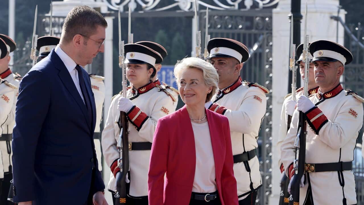 European Commission President Ursula von der Leyen visits North Macedonia