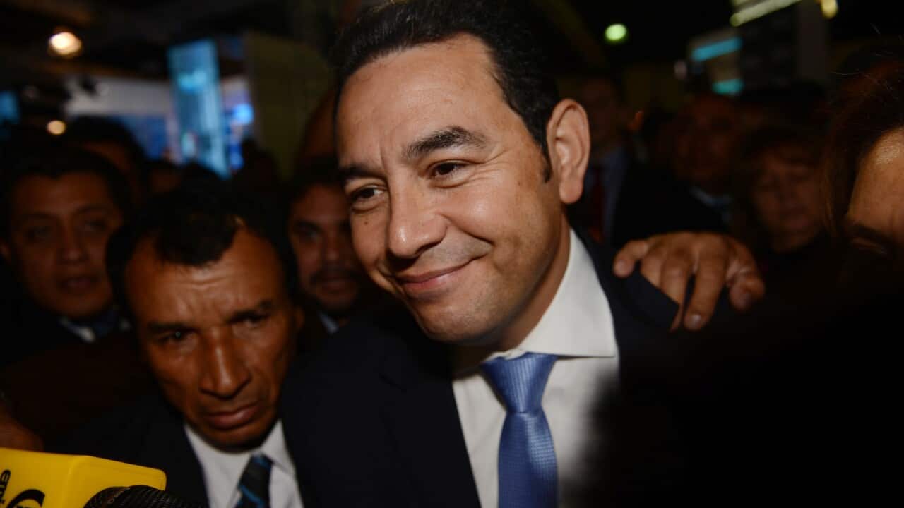 Guatemala's new president elect Jimmy Morales.