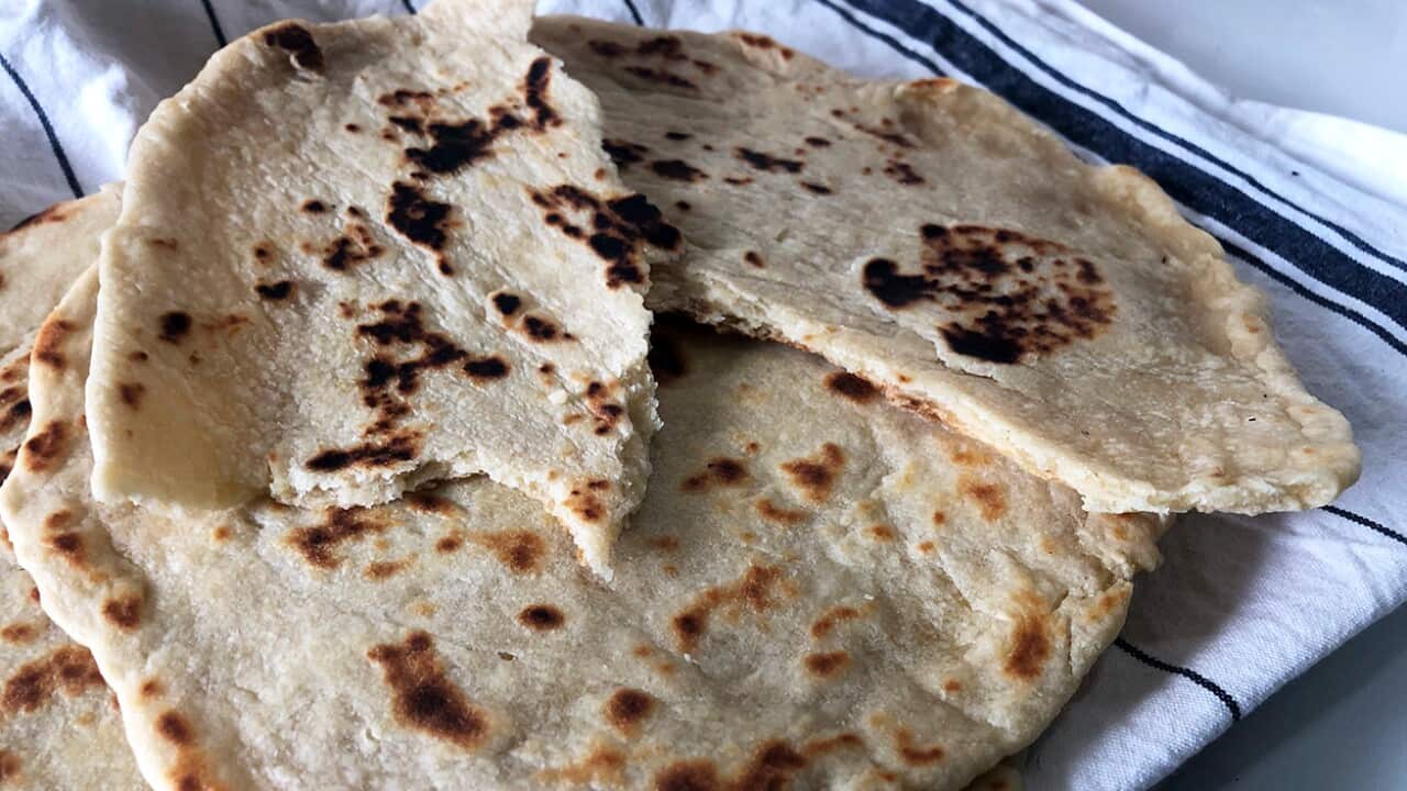 Hummus flatbreads SBS Food