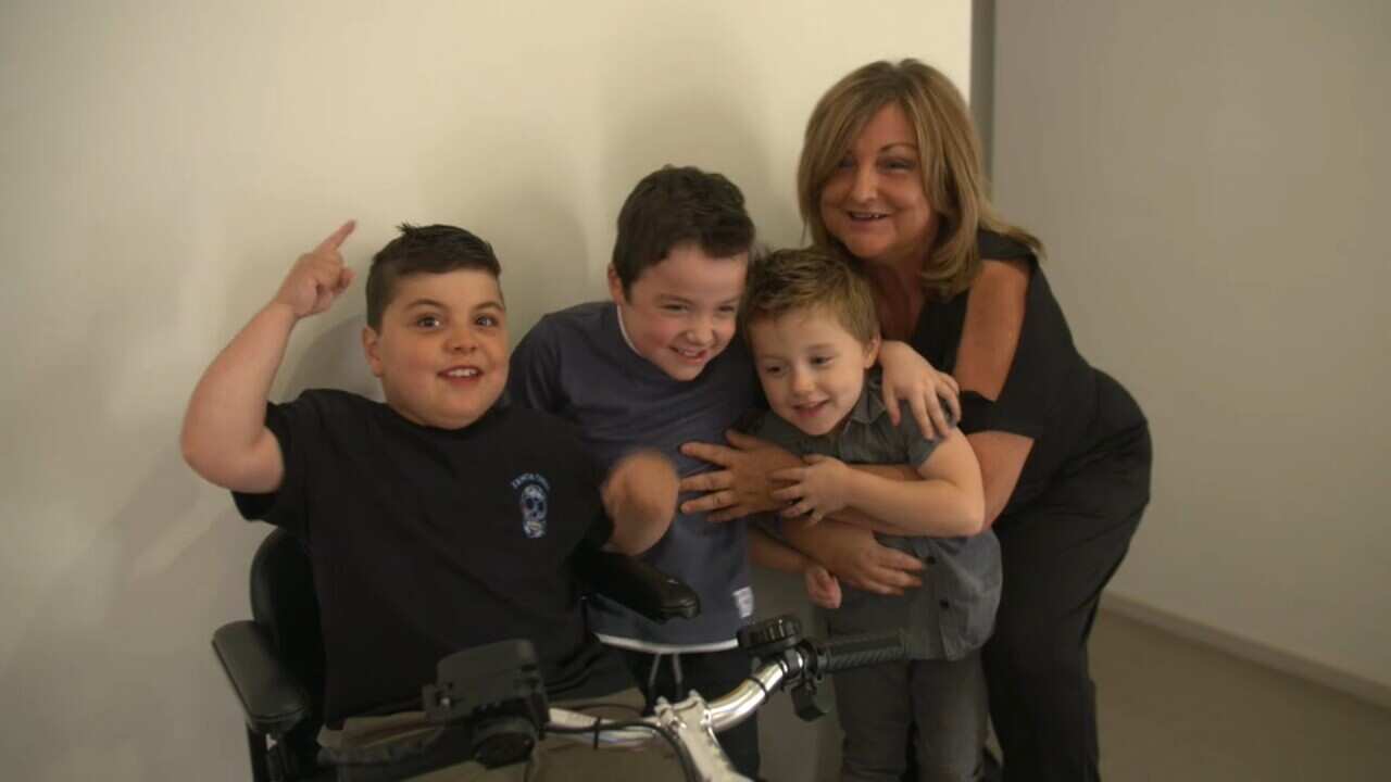 Sue Tantaro and her grandsons. (SBS)