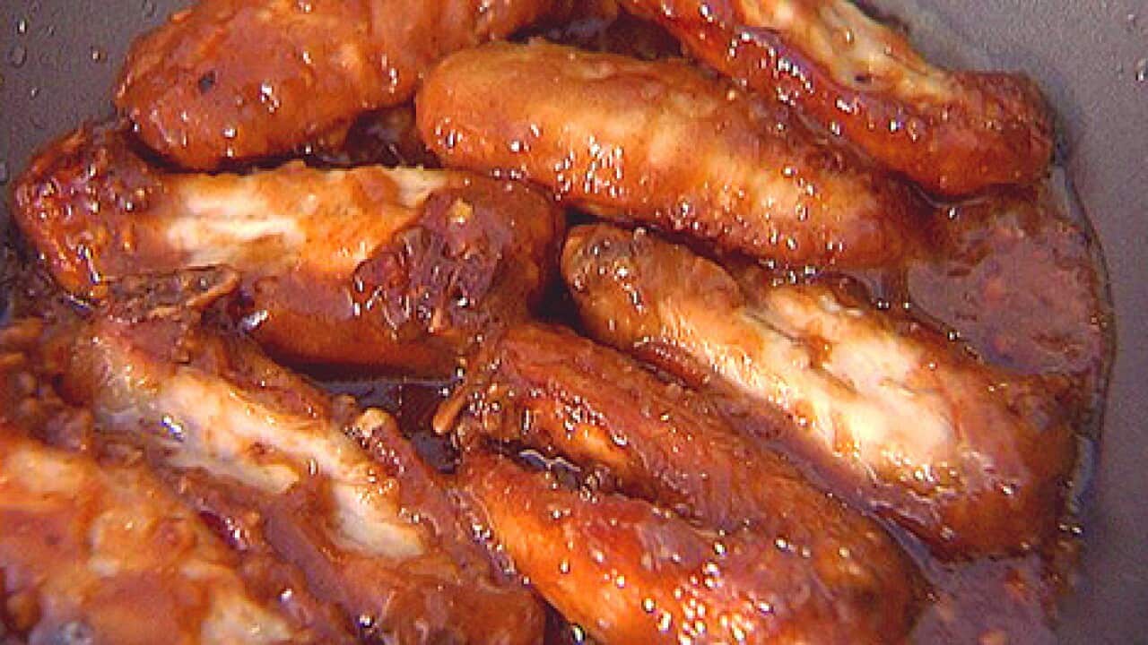 Tamarind chicken wings (canh ga rang me)