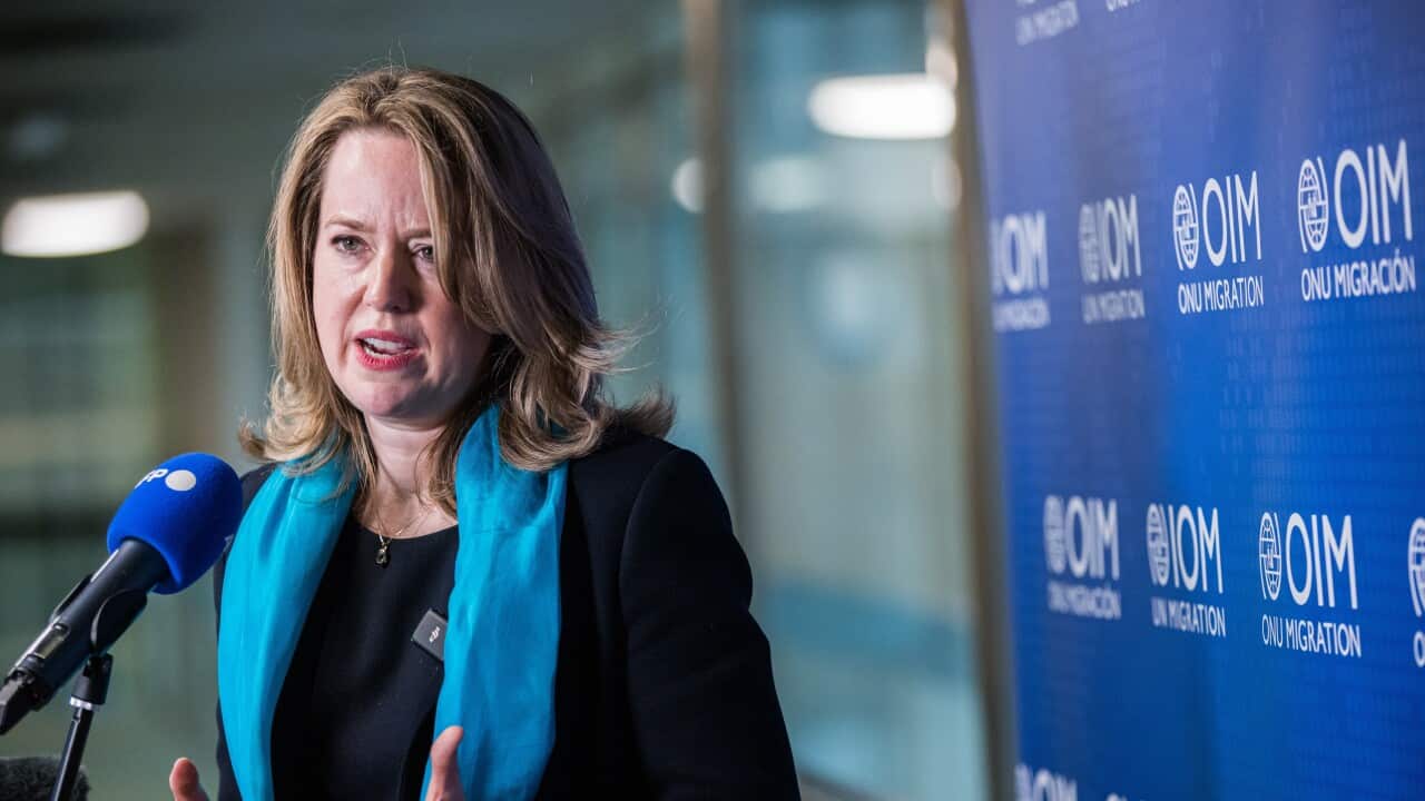 Newly elected International Organization for Migration (OIM) Director General Amy Pope