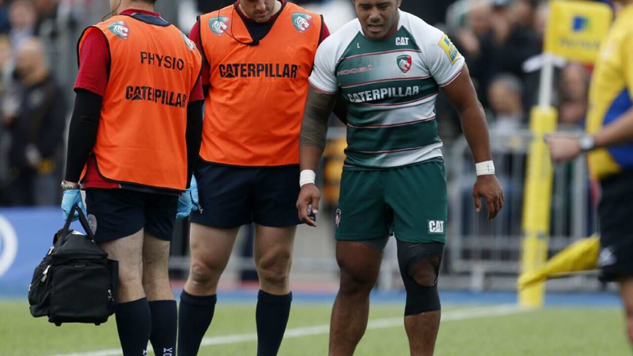 Leicester Tigers' Manu Tuilagi goes off injured