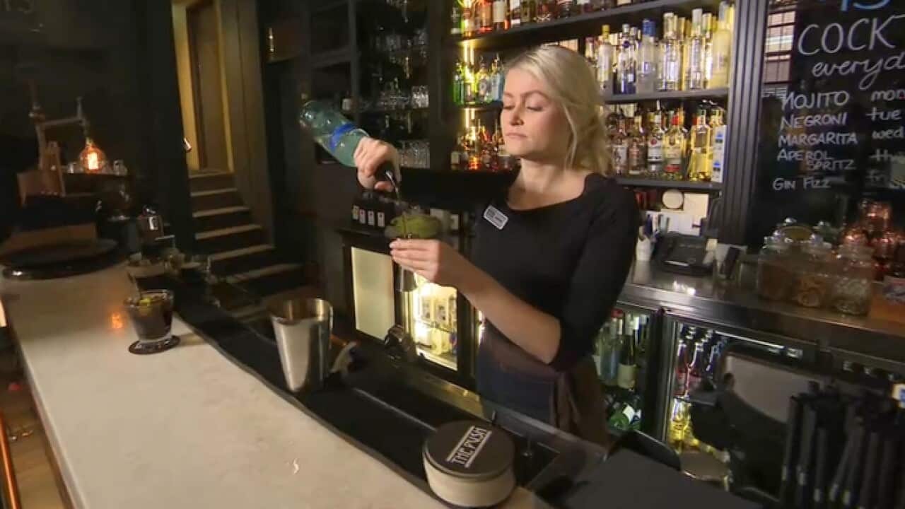 Bar tender Christine