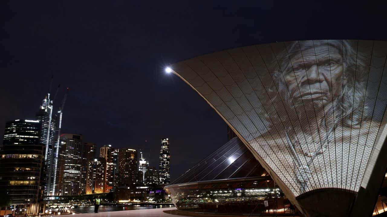 Sydney Opera House Bennelong Sails Illuminated To Celebrate David Gulpilil Ridjimiraril Dalaithngu
