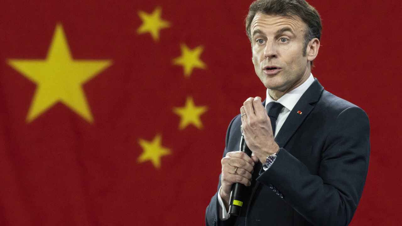 President Macron During A Meeting With Chinese Students - Guangzhou