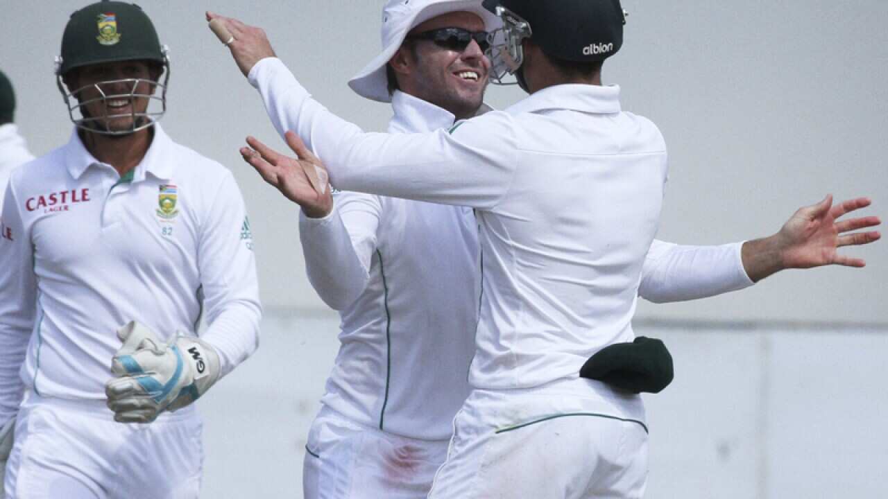 South African players celebrate