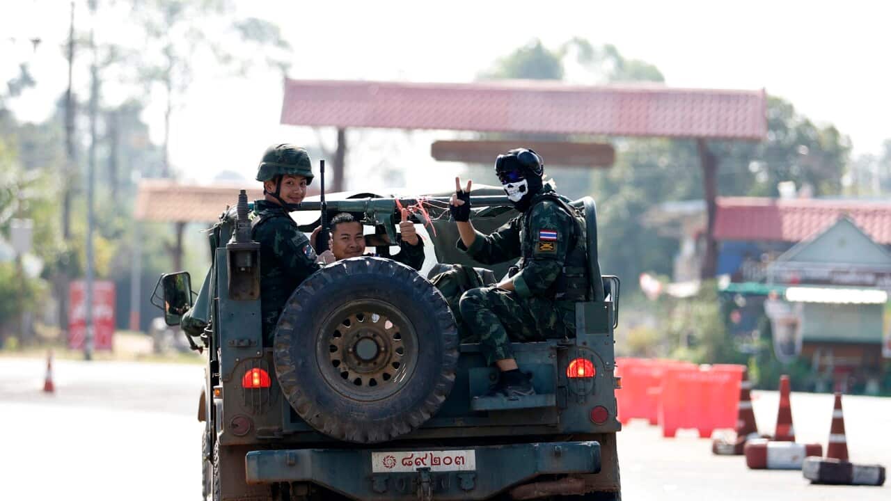 Thai and Cambodian troops clash over the border dispute