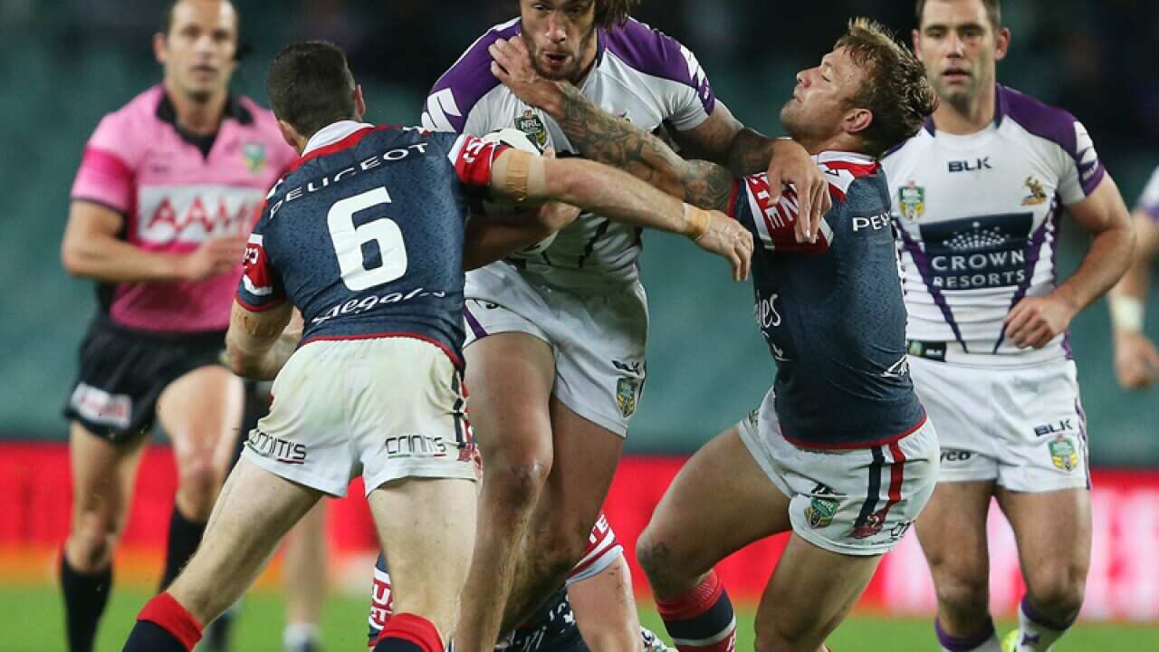 The Sydney Roosters and Melbourne Storm