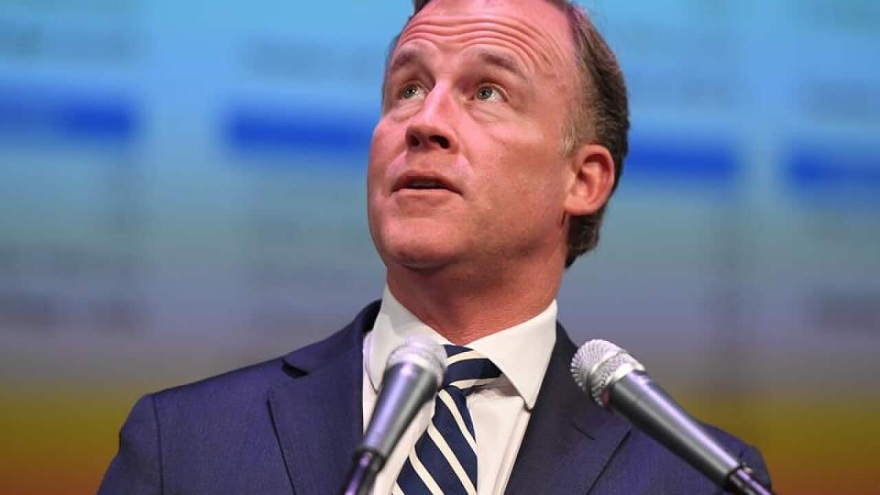 Tasmanian Premier Will Hodgman claiming victory.