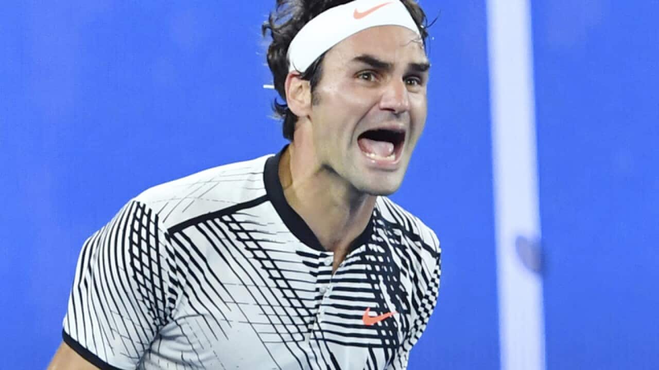 Roger Federer of Switzerland