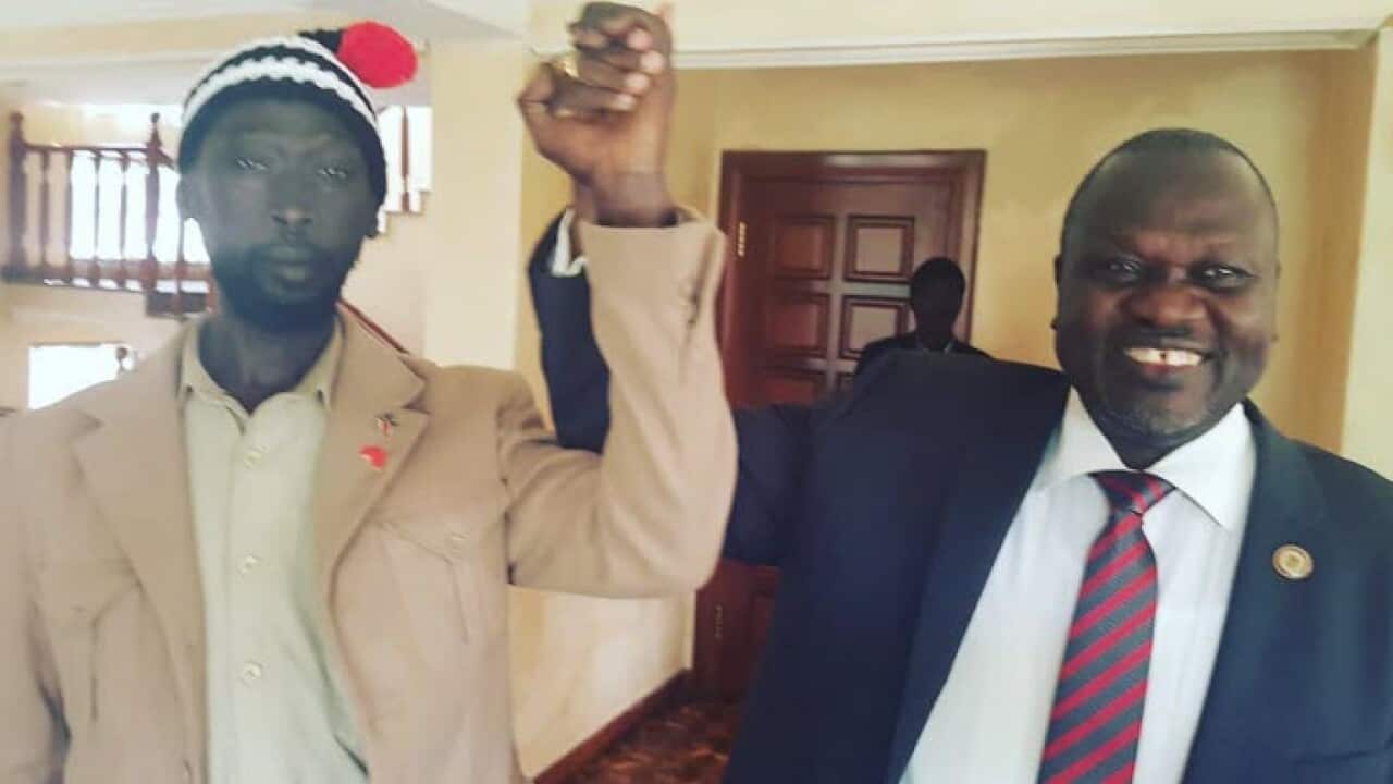 Mabior Garang and Riek Machar