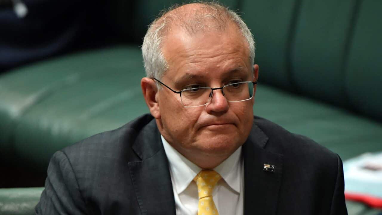 Prime Minister Scott Morrison after making a statement on the anniversary of the Stolen Generation apology.