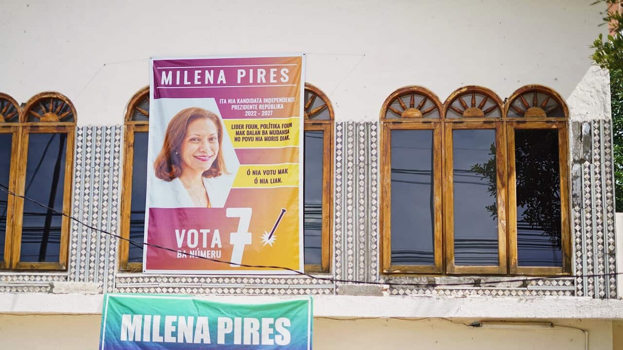 Milena Pires campaign poster in Dili (SBS).jpg