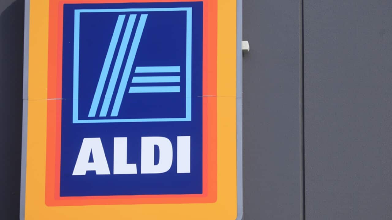 An Aldi sign