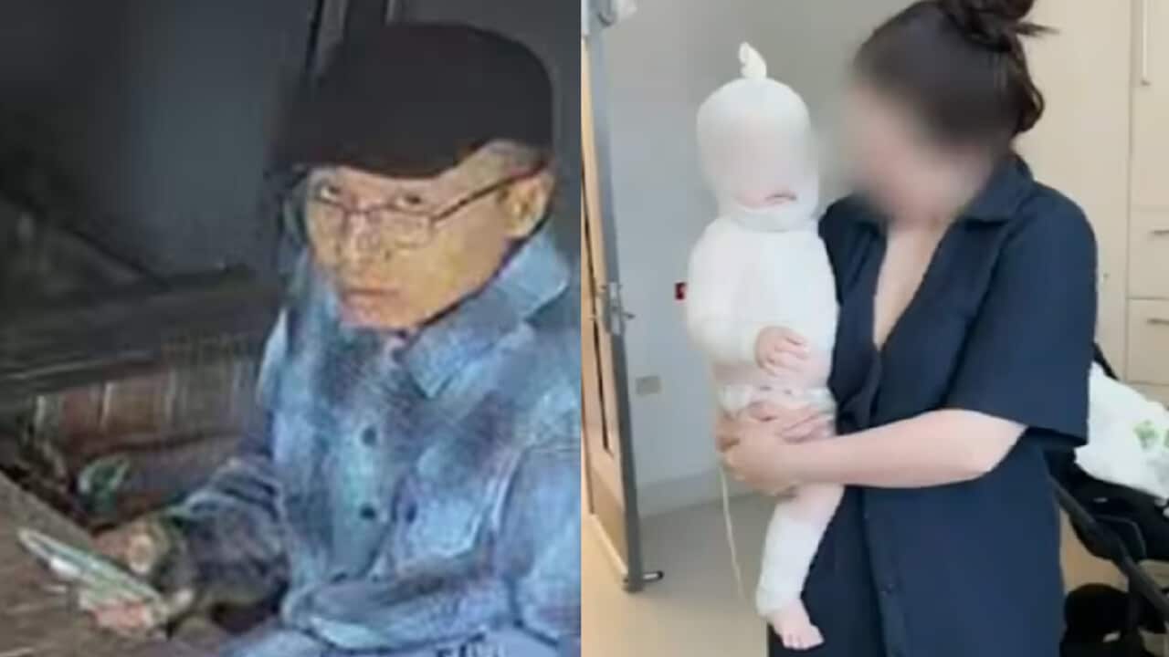 man coffee attack on baby