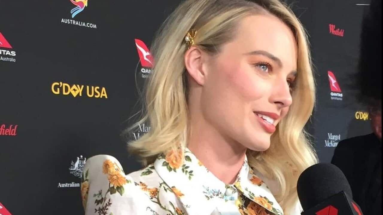 Margot Robbie at the G'Day USA gala in Los Angeles