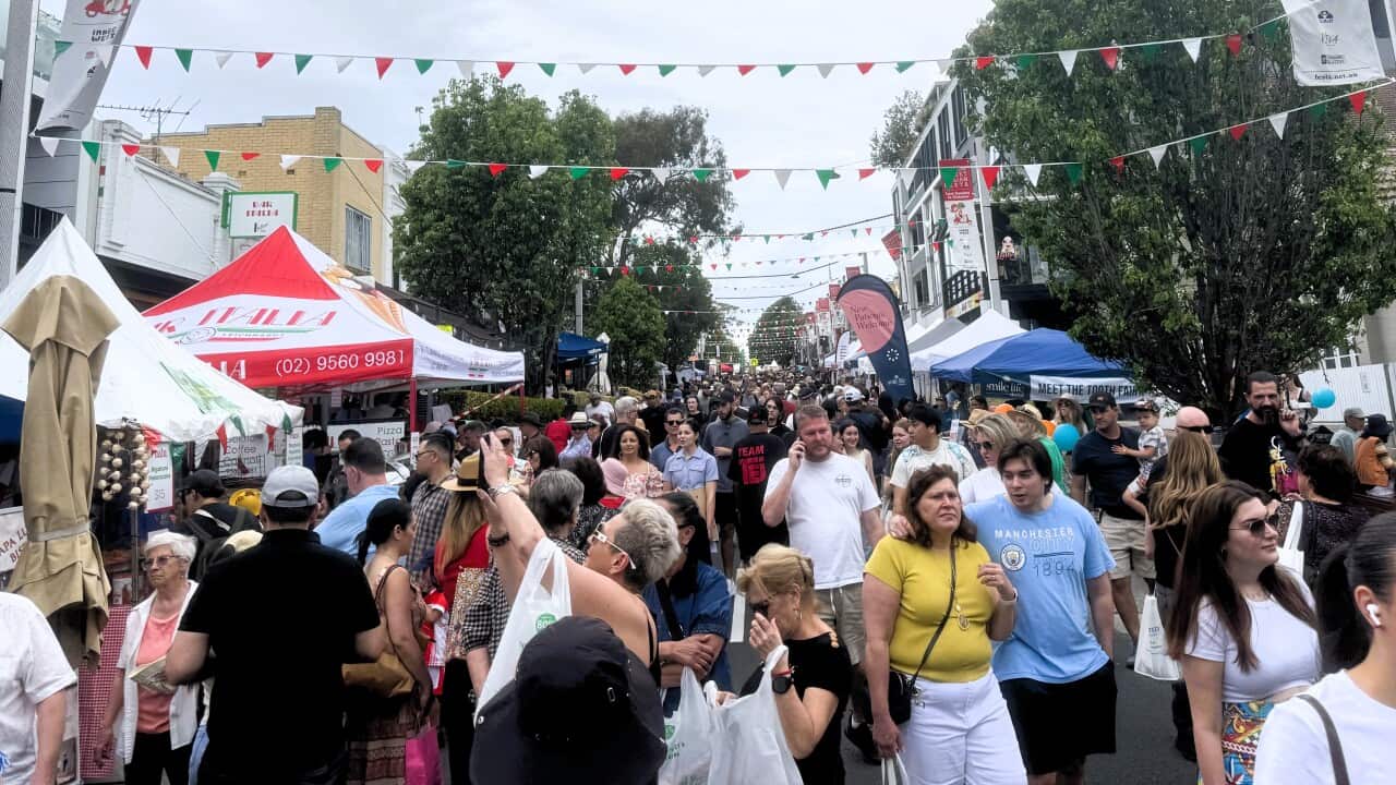 Norton Street during the Italian Festa on Sunday 26 October 2025