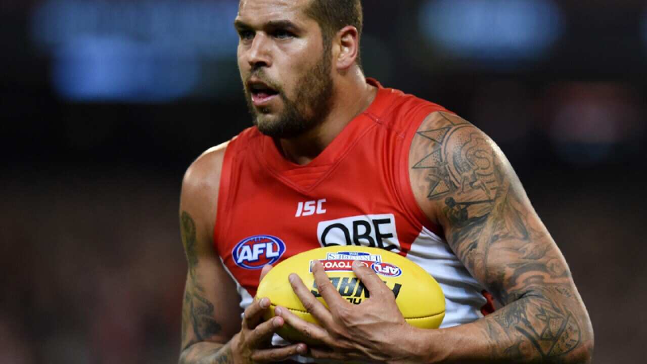Lance Franklin of the Swans