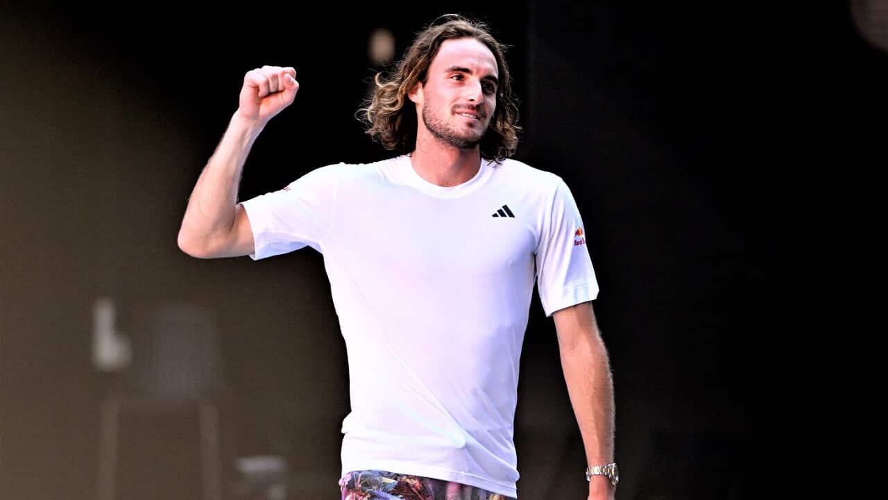 Stefanos Tsitsipas, 2023 Australian Open / AAP Image/Joel Carrett