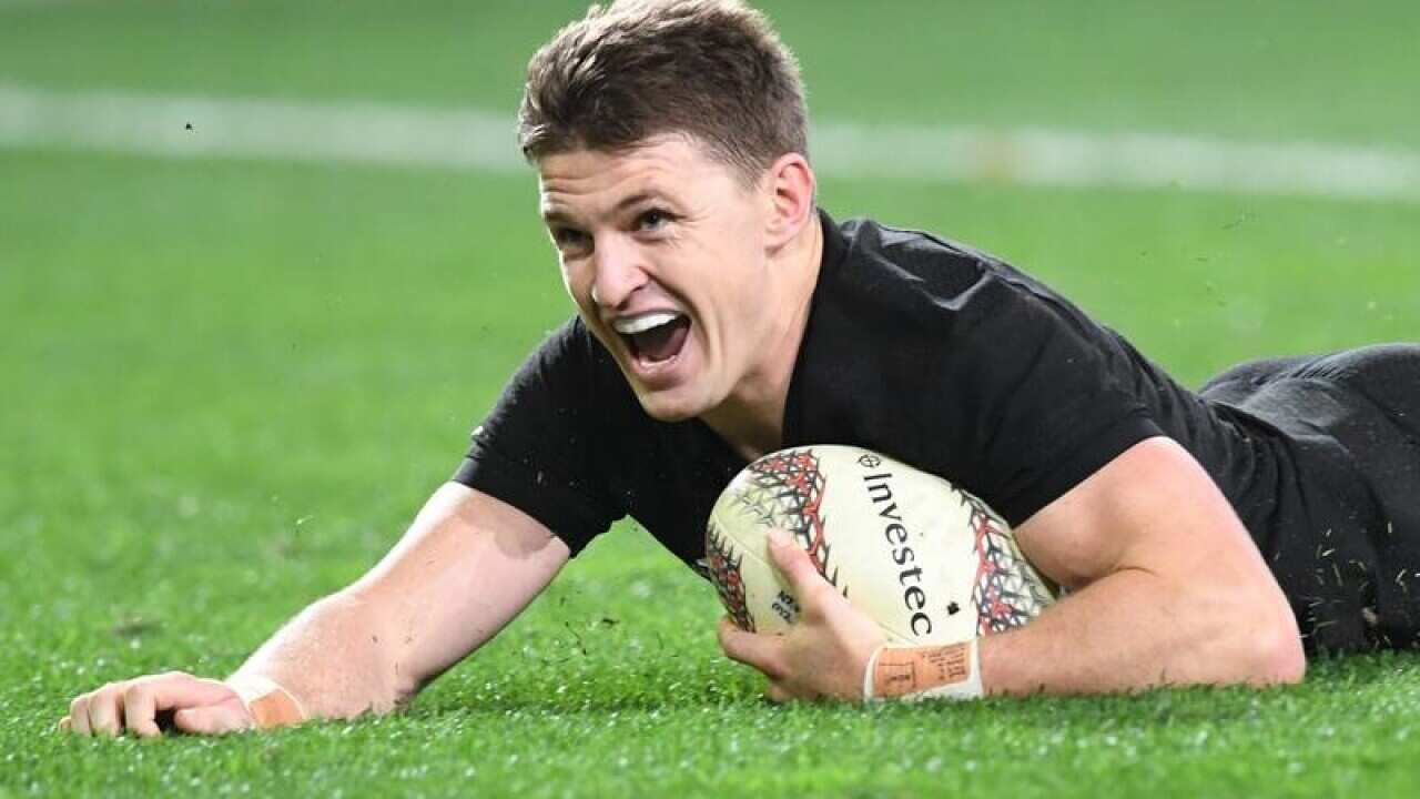 Beauden Barrett of New Zealand.
