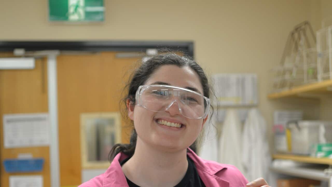 Stephanie Beaupark working in a lab