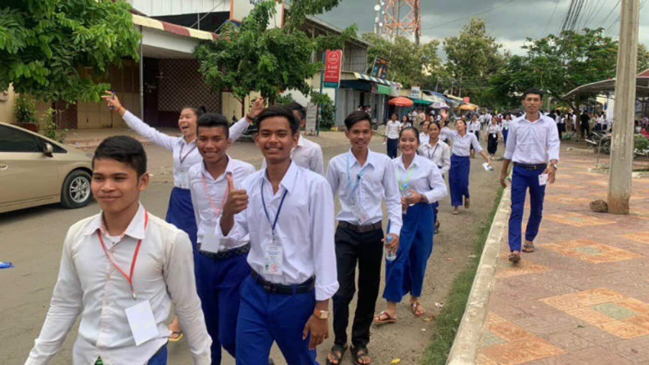 Cambodian High school students