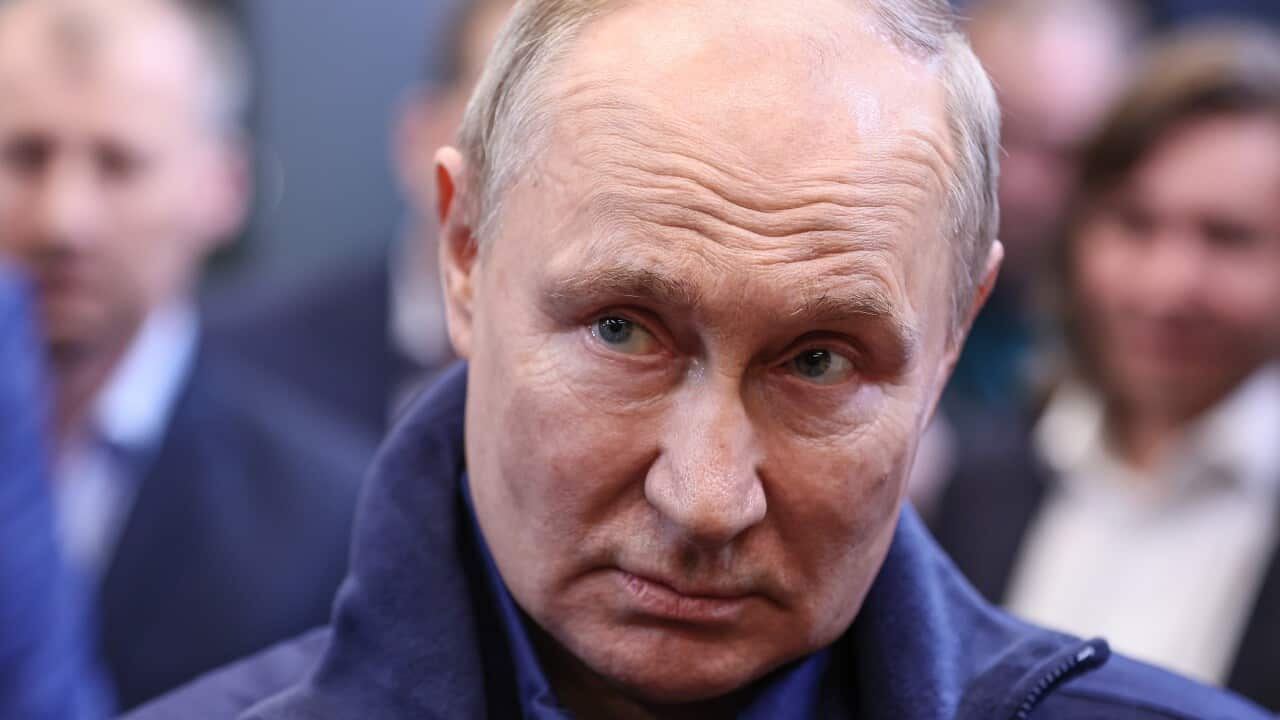 Close up of Vladimir Putin
