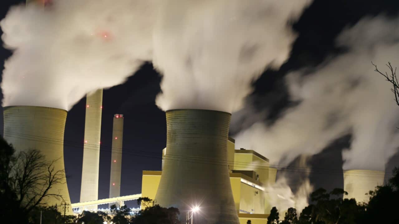 Night time image Loy Yang of Power Station in the Latrobe Valley