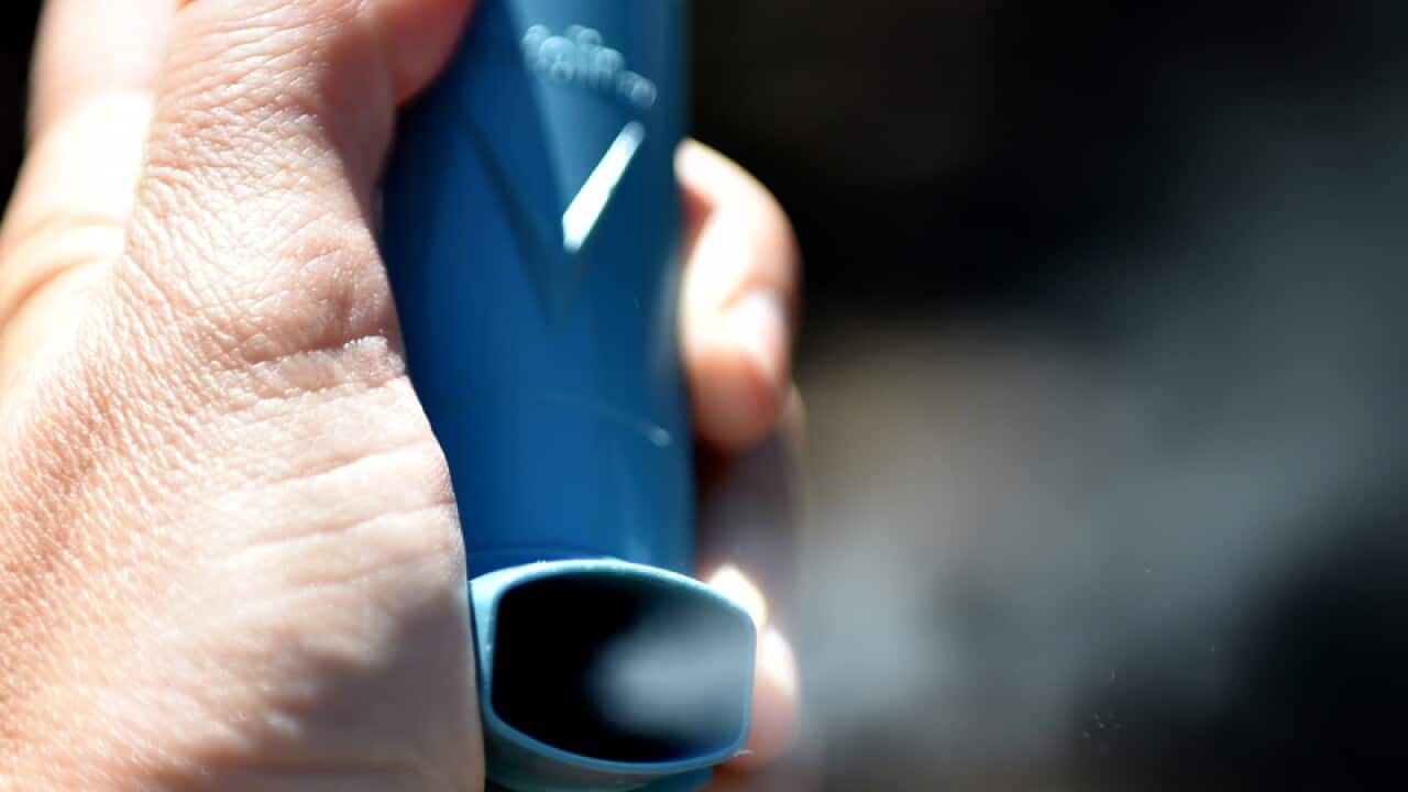 A stock image of a Ventolin inhaler in Melbourne