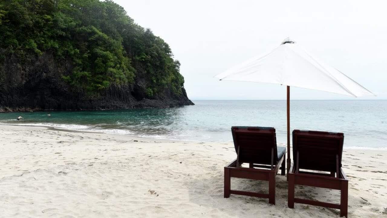 Pasir Putih or 'White Sand Beach', in Bali, Indonesia