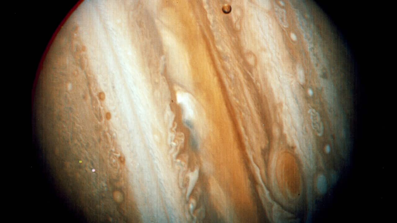 A photograph of Jupiter. (AAP)