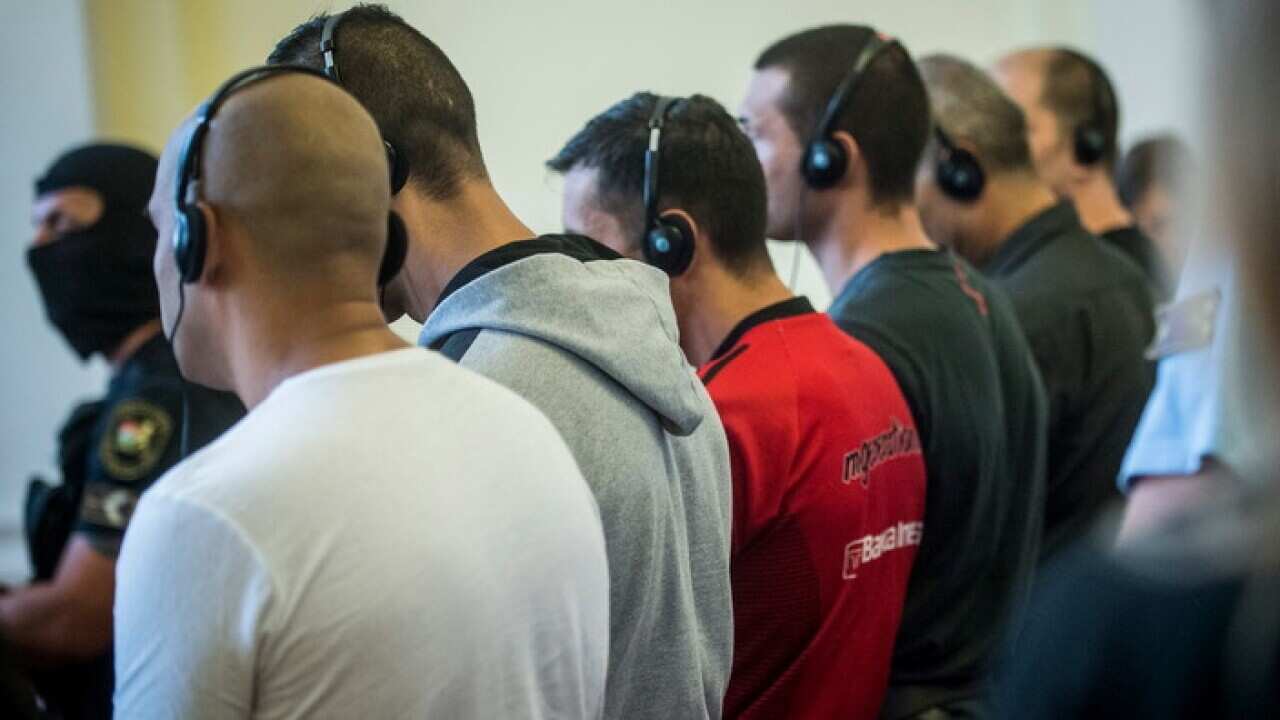 The people-smuggling defendants in Hungary listen to the verdict