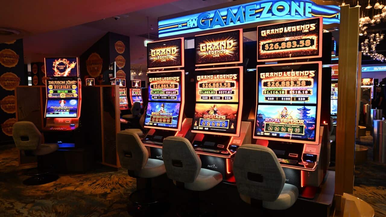 Poker machines at a resort in Townsville (AAP)