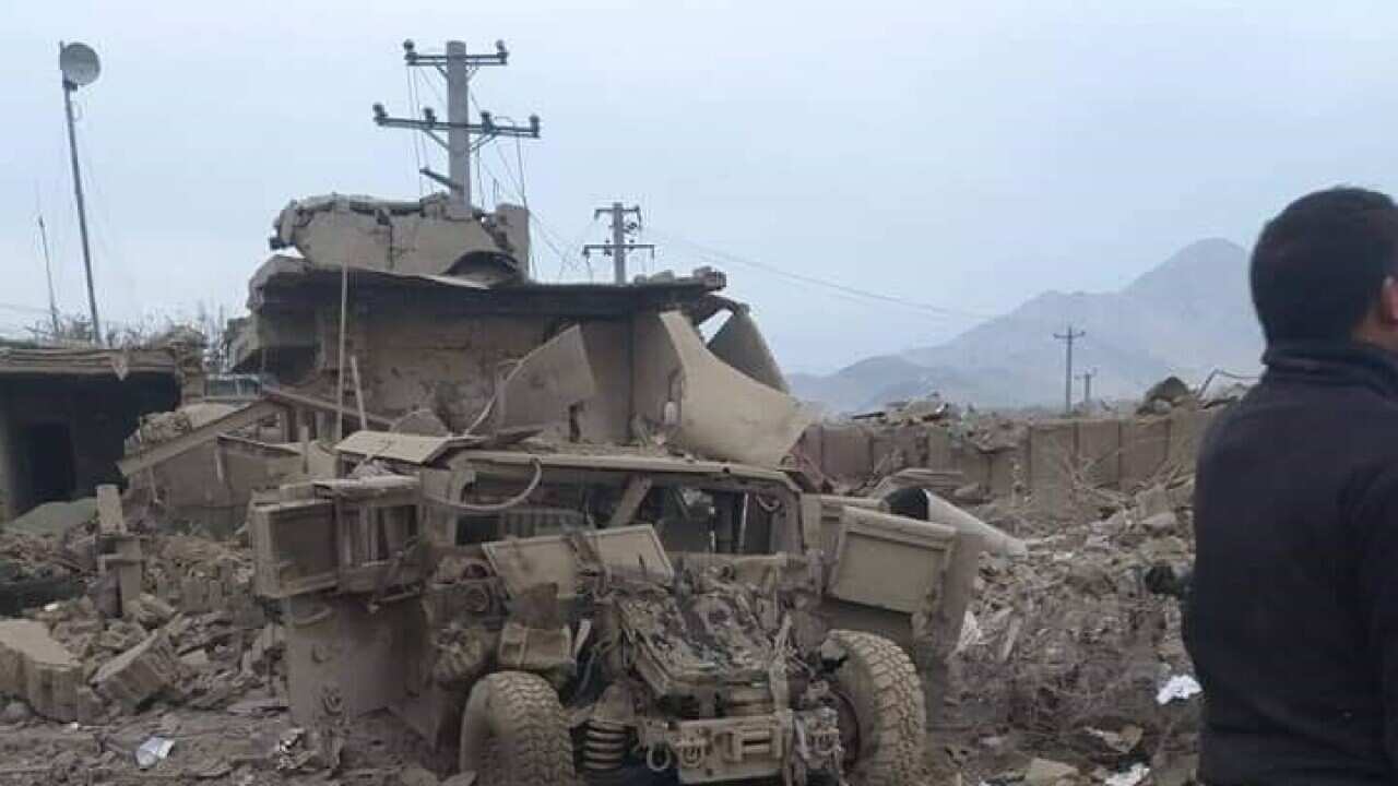 Aftermath of a Taliban attack in Kabul