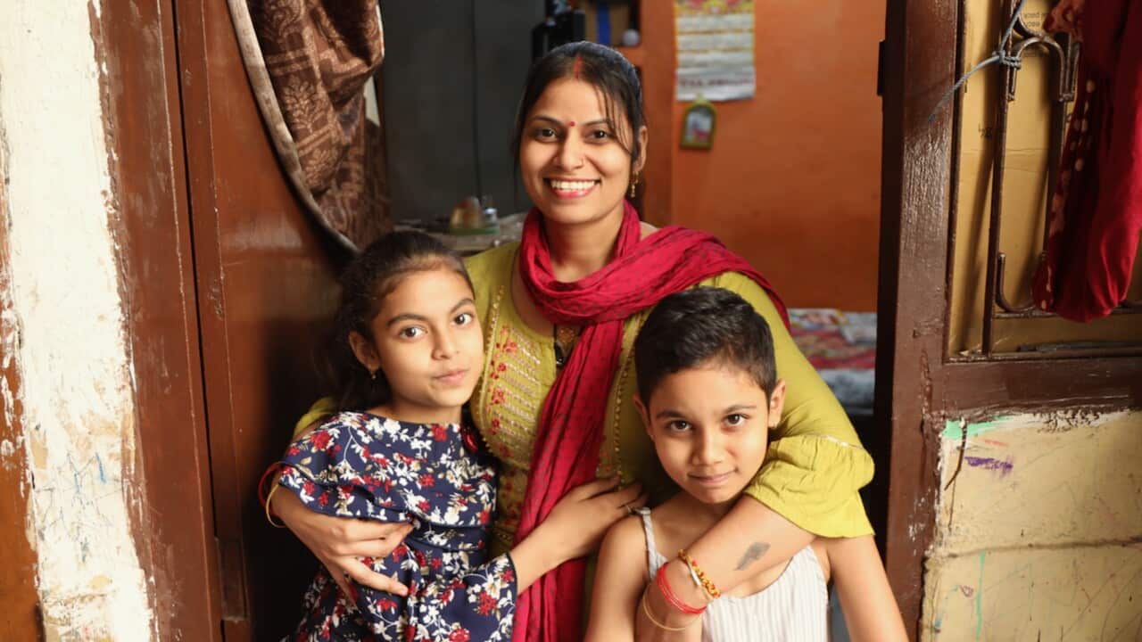Upma Saxema and her children (SBS-Aaron Fernandes).jpeg