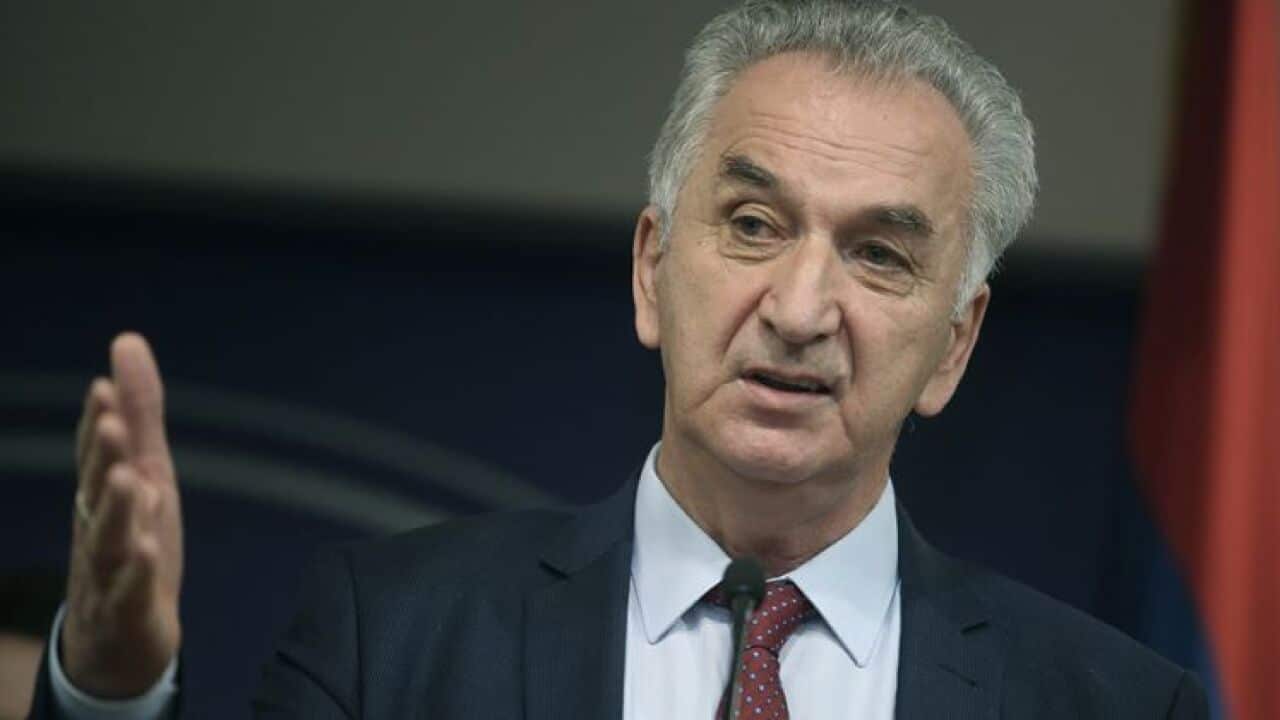 Mirko Sarovic, the president of the Serb Democratic Party (SDS) in Bosnia and Herzegovina