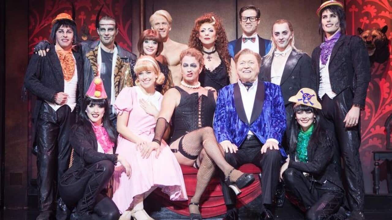Richard O'Brien's Rocky Horror Show cast photo.