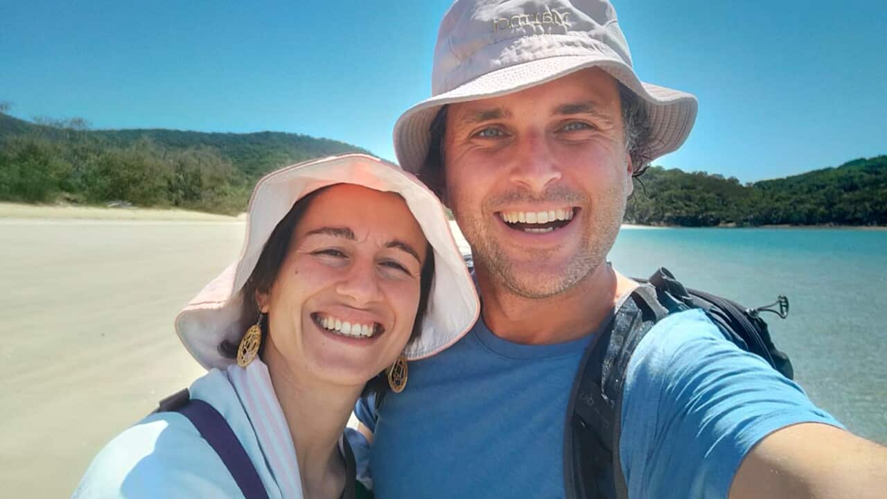 Michal Krawczyk in compagnia della sua compagna Giulia in Australia.