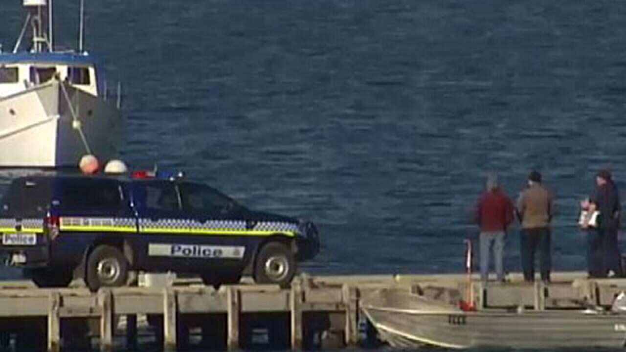 the scene where a scallop diver was killed by a shark