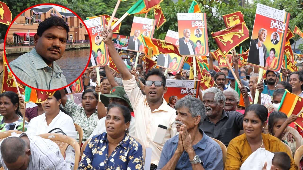 President Ranil Wickremesinghe's presidential election campaign rally in Colombo