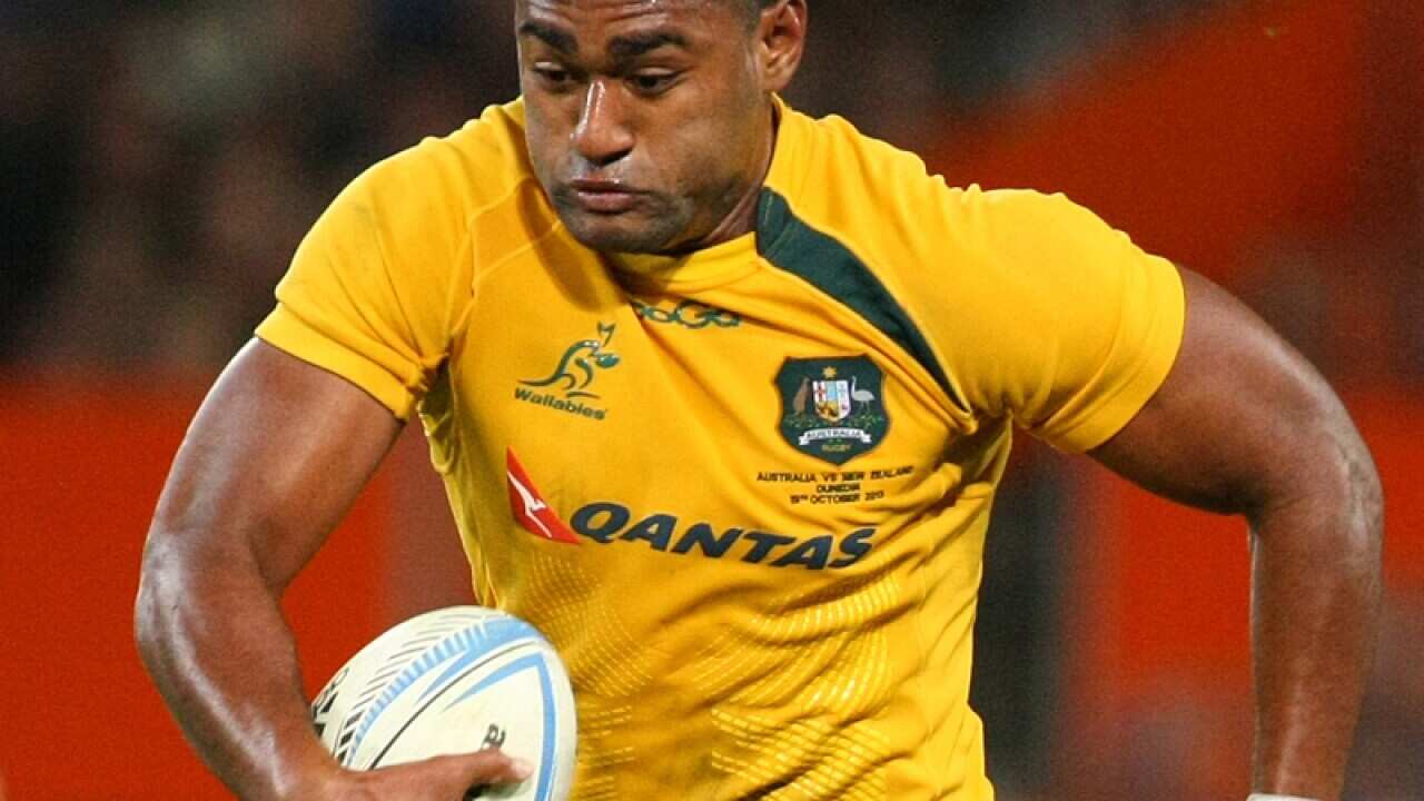 Australia's Tevita Kuridrani in action