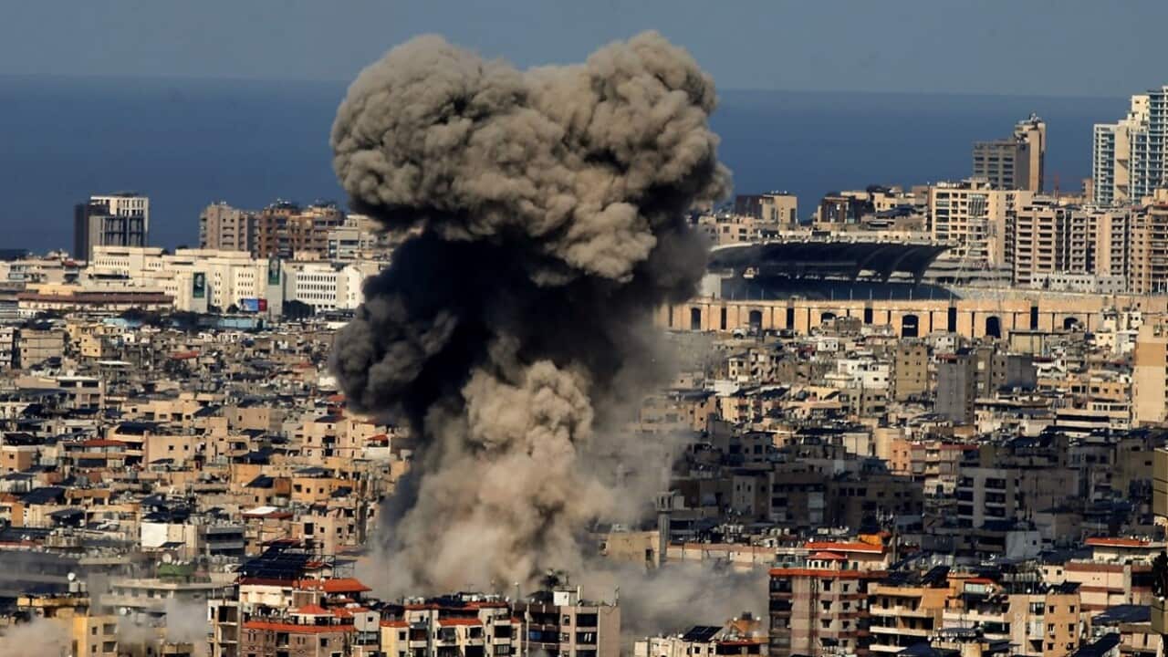 Smoke rises over Beirut after Israeli strikes (Getty).jpg