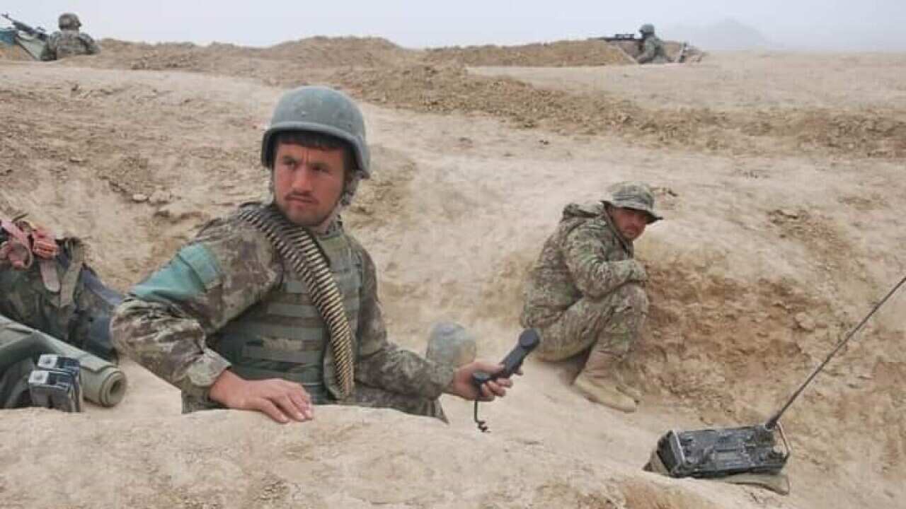 Battlefield in Afghanistan
