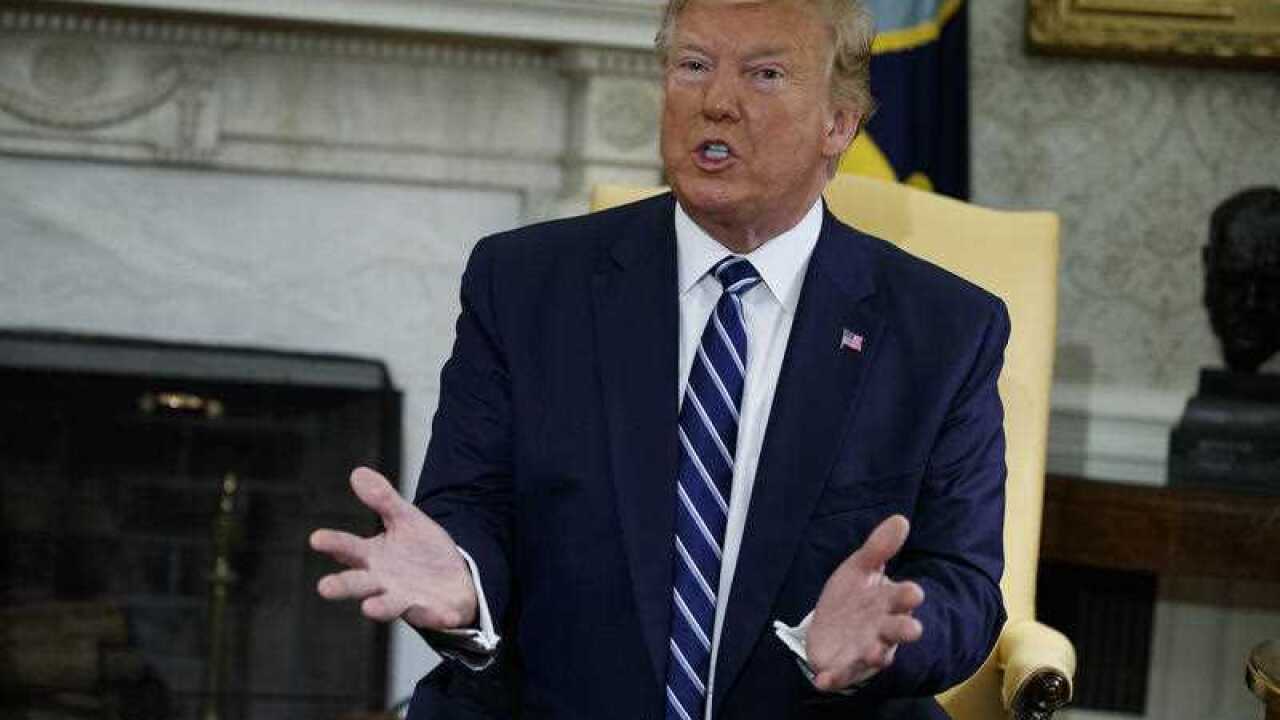 US President Donald Trump at the White House