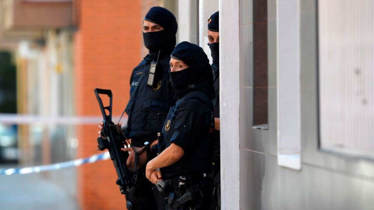 Police searched the man's home on Monday after the attack.