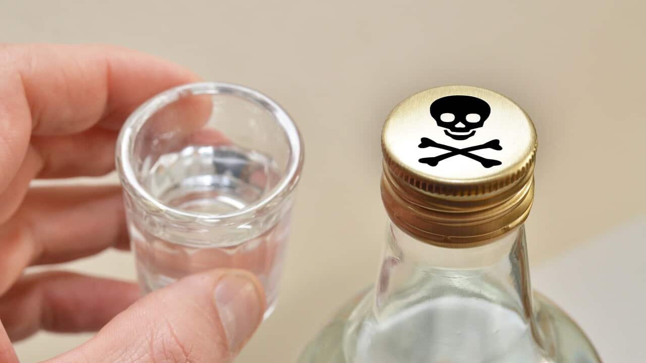 unknown alcohol, shot , short, skull