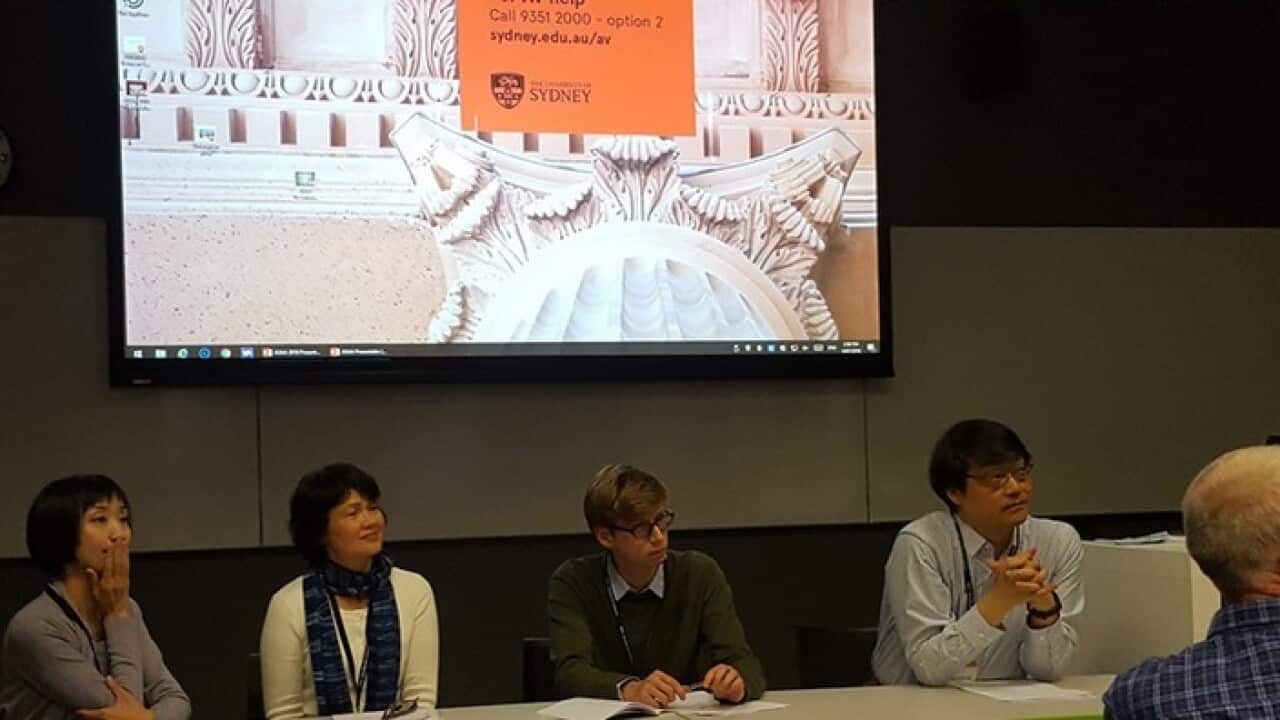 Matthew Woolgar (3rd from left) during the ASAA 2018 in Sydney held from 3 – 5 July.