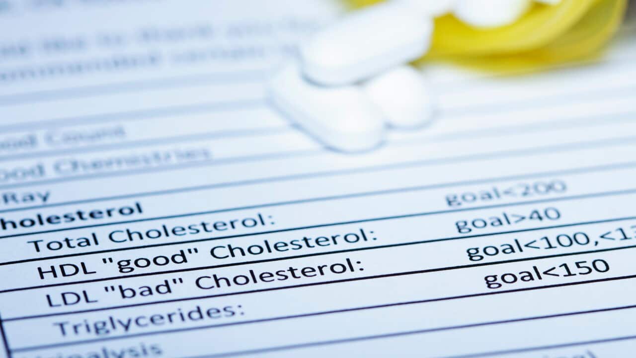 Pills on the results of blood testing, including testing for cholesterol
